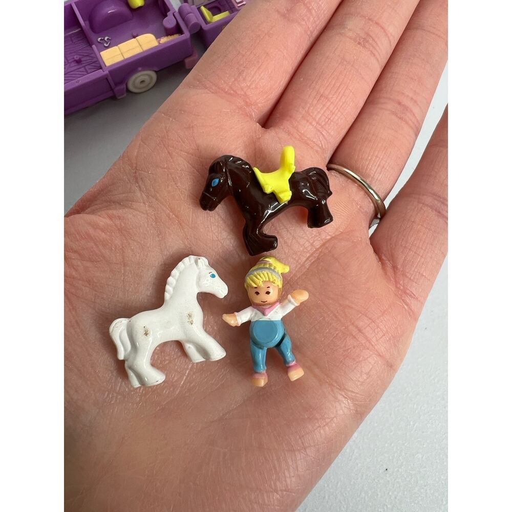 Vintage 1994 Polly Pocket Stable On The Go Playsets Bluebird Toy Horses Lot - Picture 2 of 11